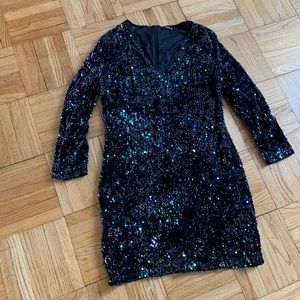 Brand New SHEIN Black Sequin Dress